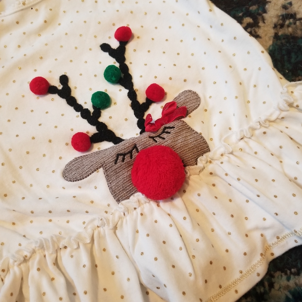 Mud Pie 2 Piece Christmas Outfit - Picture 2 of 4